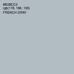 #B2BCC3 - French Gray Color Image